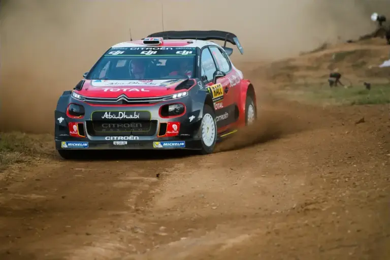 MEEKE Chris, CITROEN, #7 CITROËN TOTAL ABU DHABI WRT MEEKE Kris NAGLE Paul GBR/IRL CITROËN C3 WRC 6th October 2017, Costa Daurada, Salou, Spain; FIA World Rally Championship, RallyRACC Catalunya, Spanish Rally; Rallye - WM, Motorsport, Honorarpflich